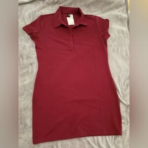 H&M Burgundy Mini Dress